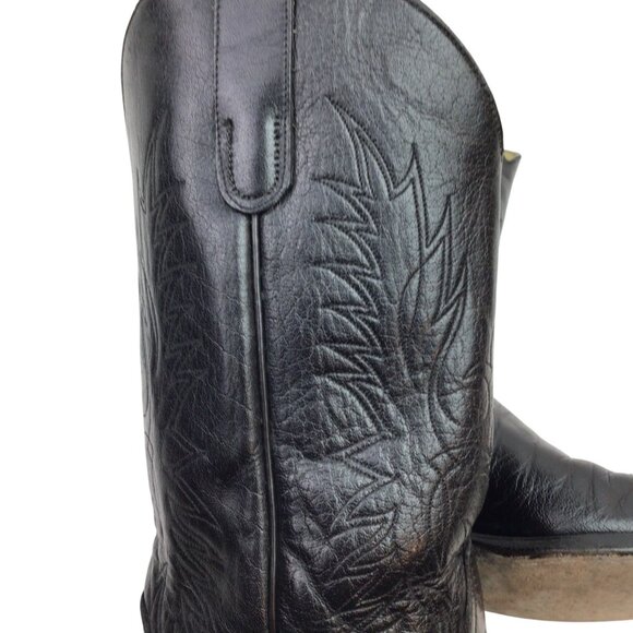 Tony Lama Vintage Leather Western Cowboy Boots Mens 8 EE Style S2951 - Picture 10 of 12
